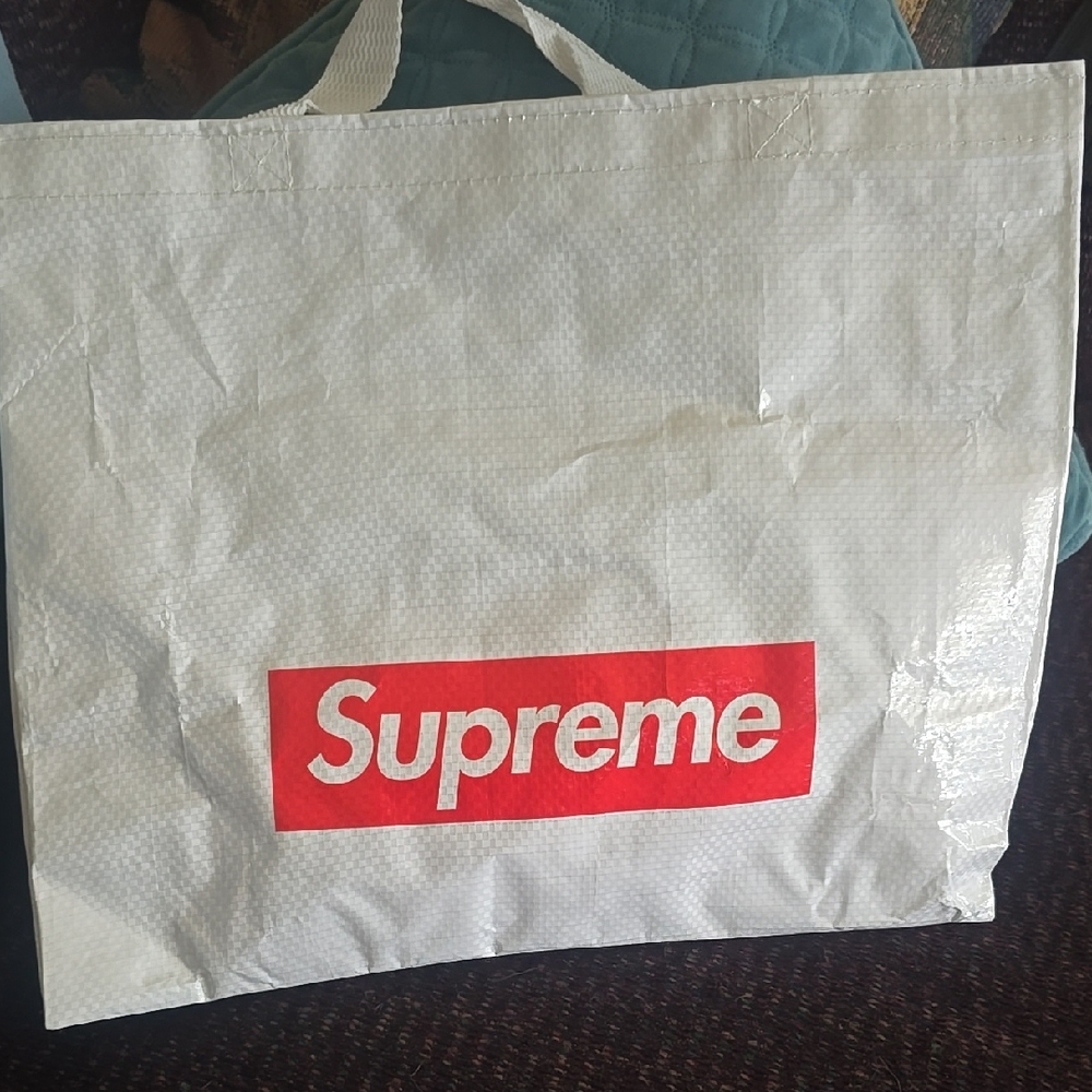 Supreme White and Red Kids Bag